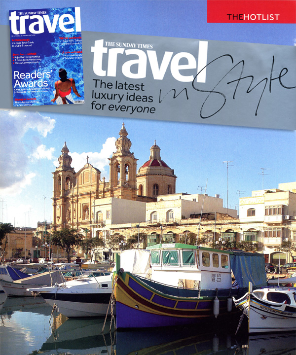 Sunday Times Travel magazine - Valletta Suites