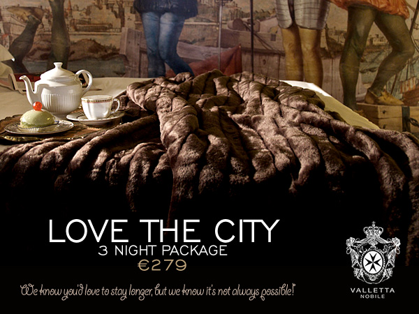 Valletta Nobile - Love The City 3 Night Package